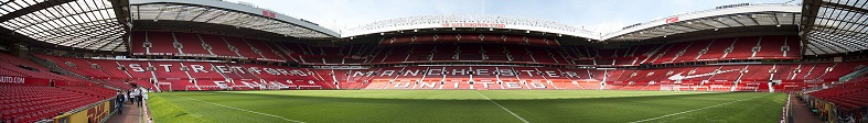 United's current ground, Old Trafford, after its expansion in 2006